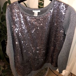 H&M sequin sweater